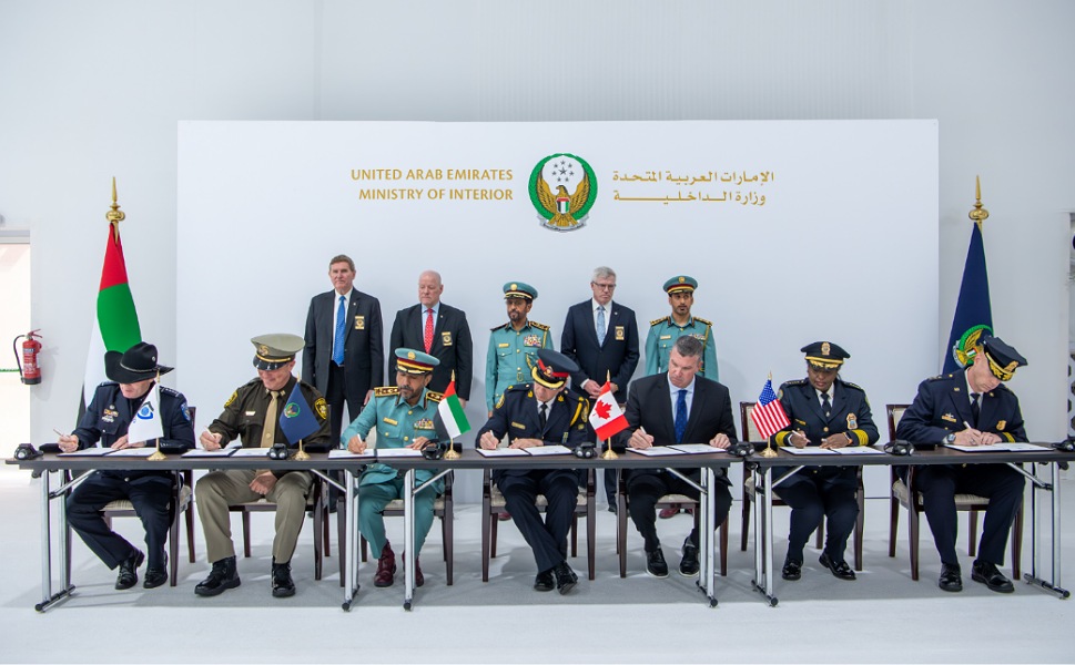 General Al Khaili, witnesses signing of cooperation agreement between MOI and police organizations, leaders and academies 